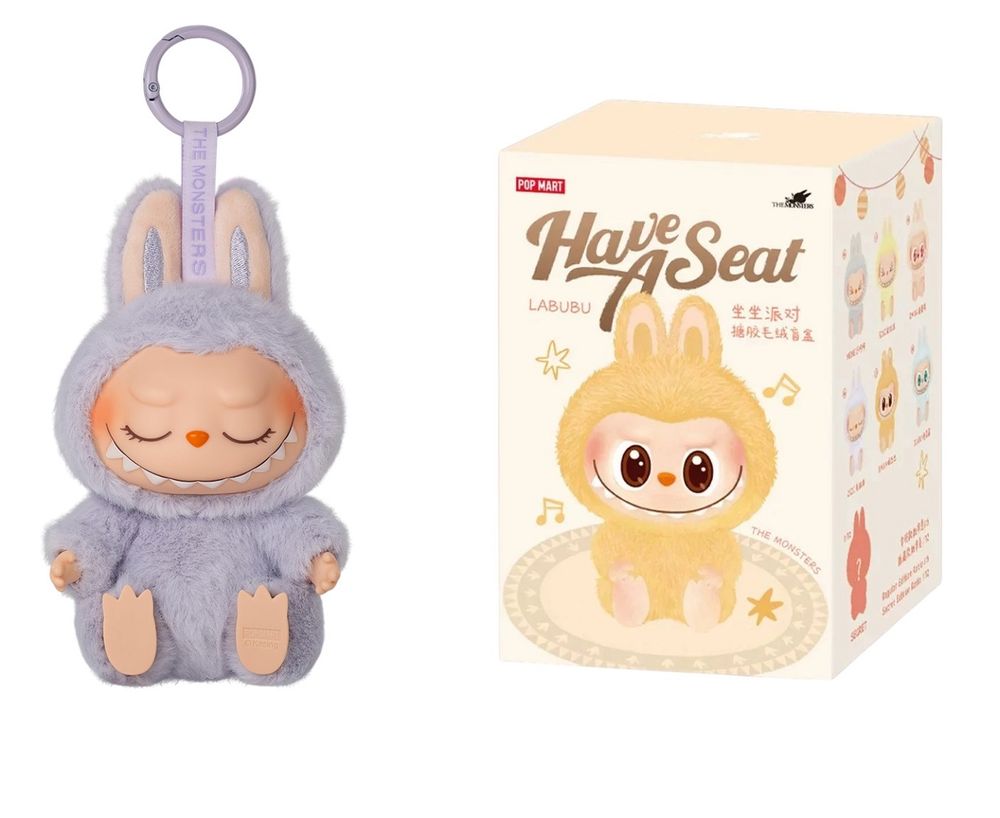 بوب مارت - لعبة لابوبو المحشوة "اجلس" ​​الإصدار الثاني - قد يختلف الطراز - قطعة واحدة - 15 سم