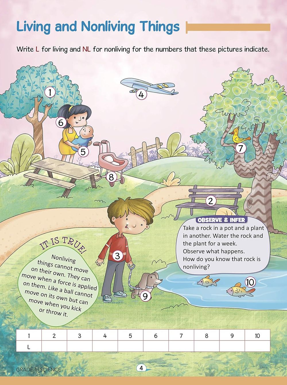 كتاب الصف الأول: العلوم