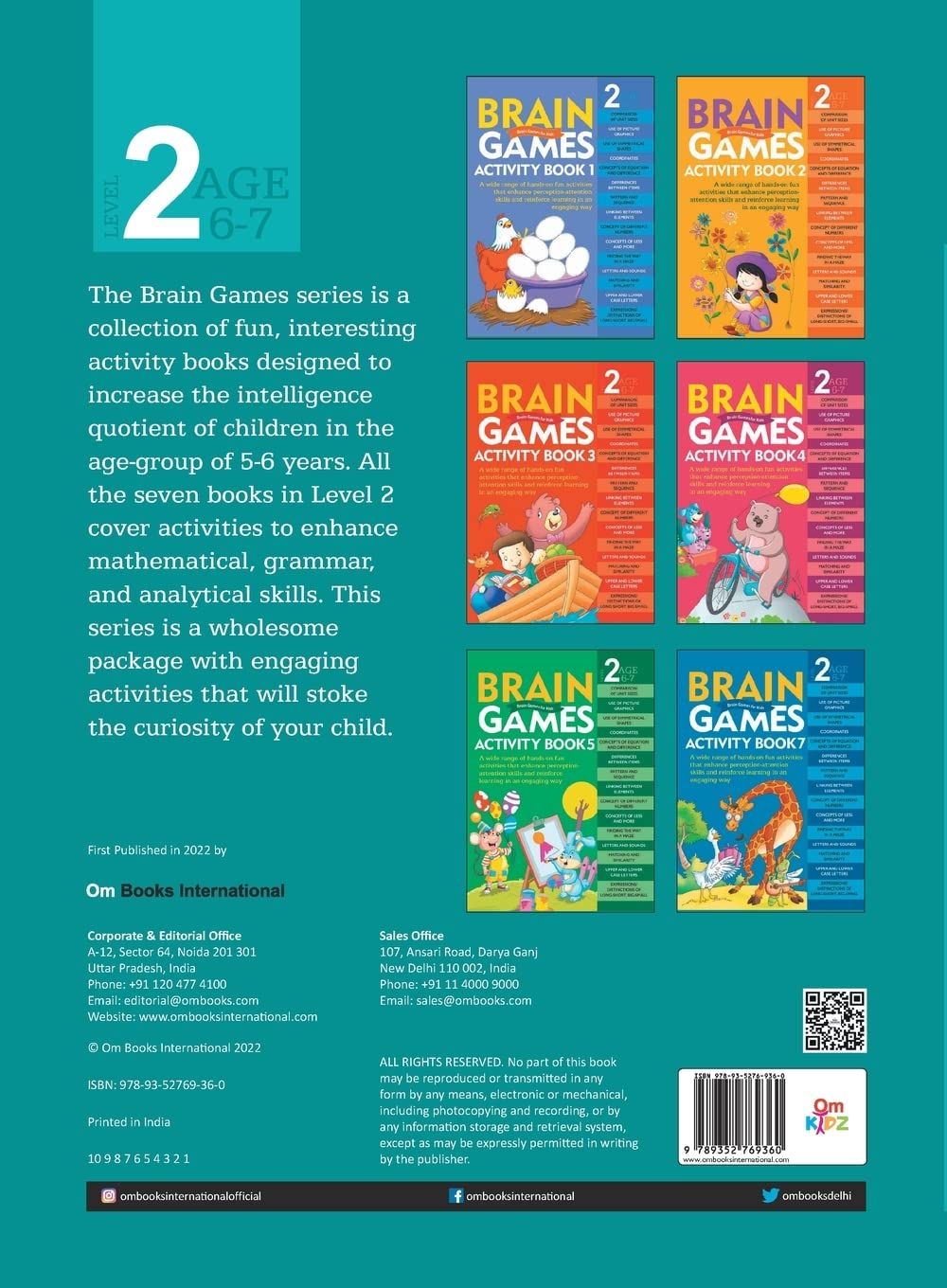 Brain Games For Kids Activity Book 6 - Level 2
