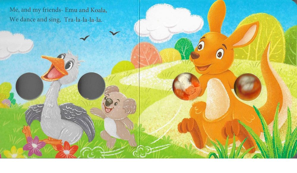 دمية كنغر تفاعلية بإصبعين