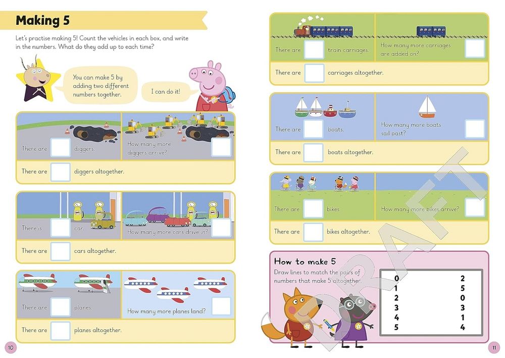 Learn With Peppa Pig: Number Skills - A Wipe-Clean Numbers Book
