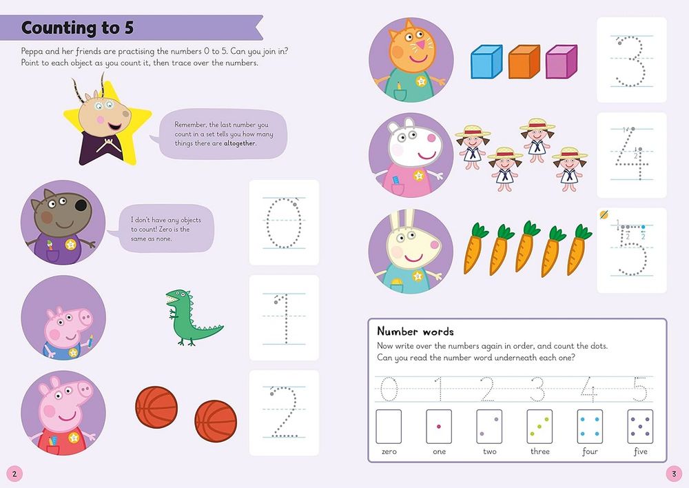 Learn With Peppa Pig: Counting 0 To 20 - A Wipe-Clean Counting Book