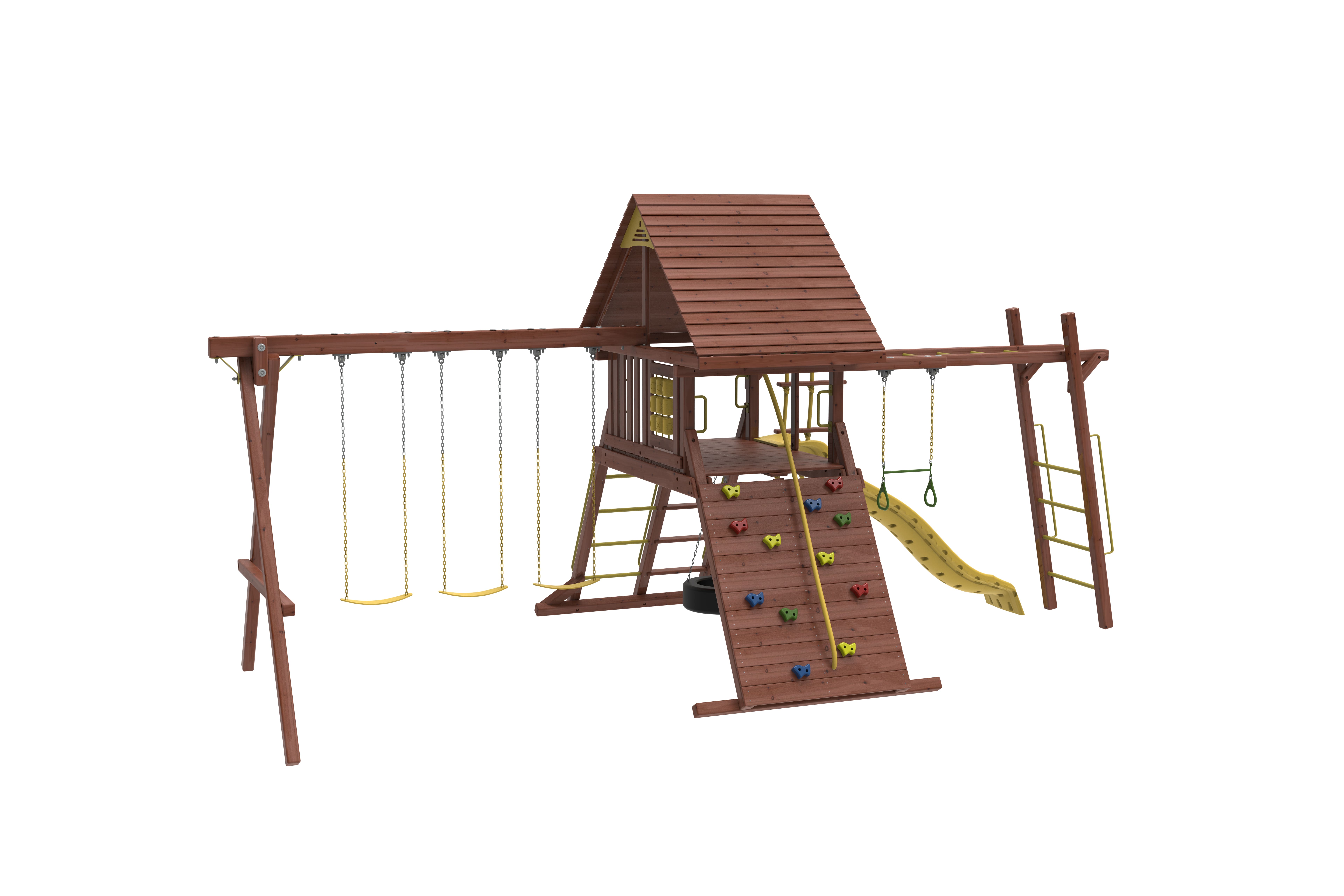 كيدورو - مجموعة أرجوحة ديسكوفري دين مع قضبان التسلق