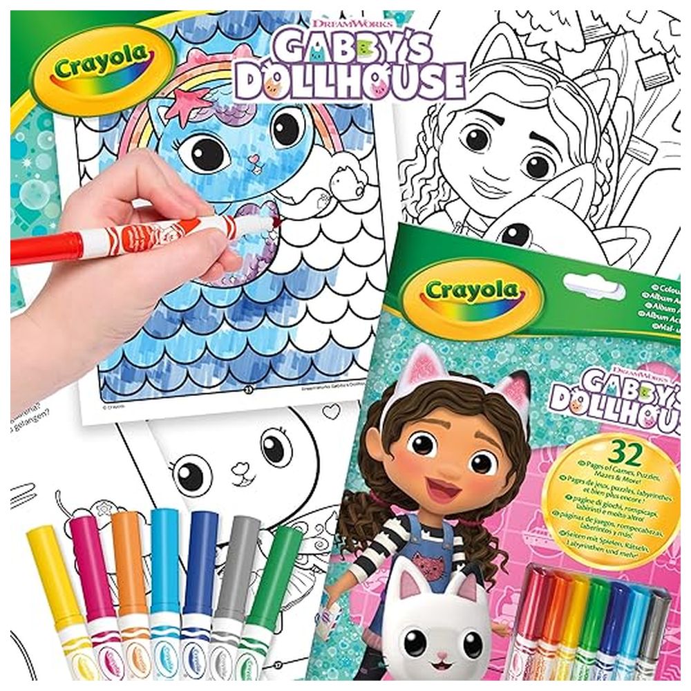 Crayola - Gabby's House Color & Activity Pad - 8 Pcs