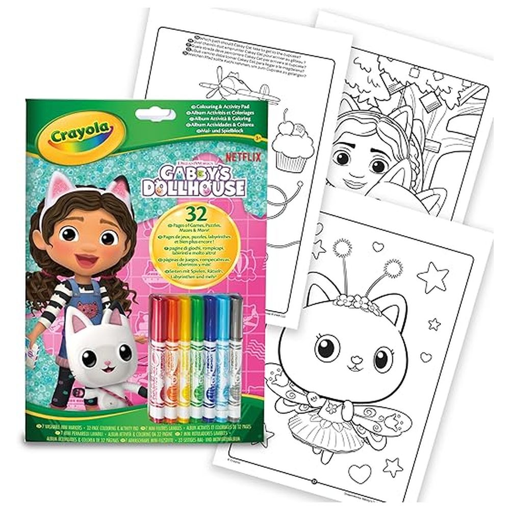 Crayola - Gabby's House Color & Activity Pad - 8 Pcs