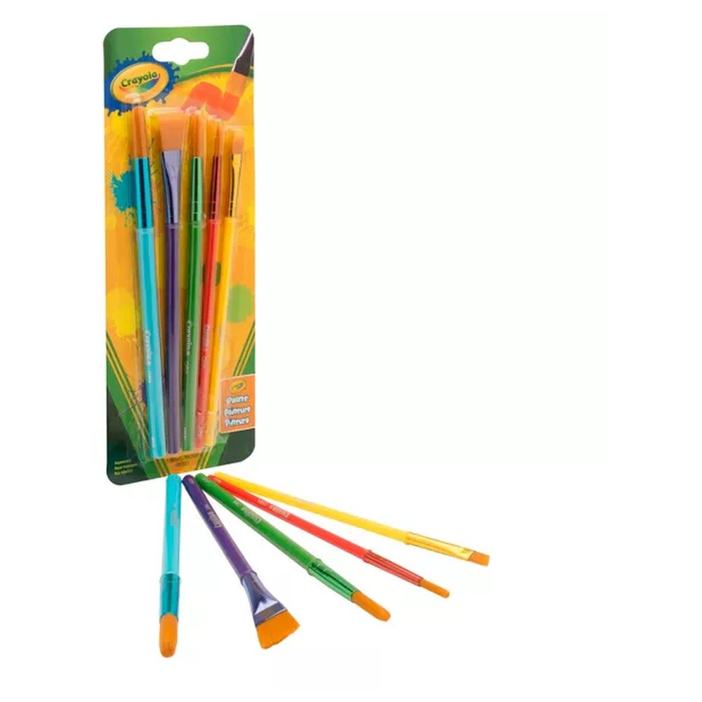 Crayola - Art and Craft Brush Set - 5 Pcs