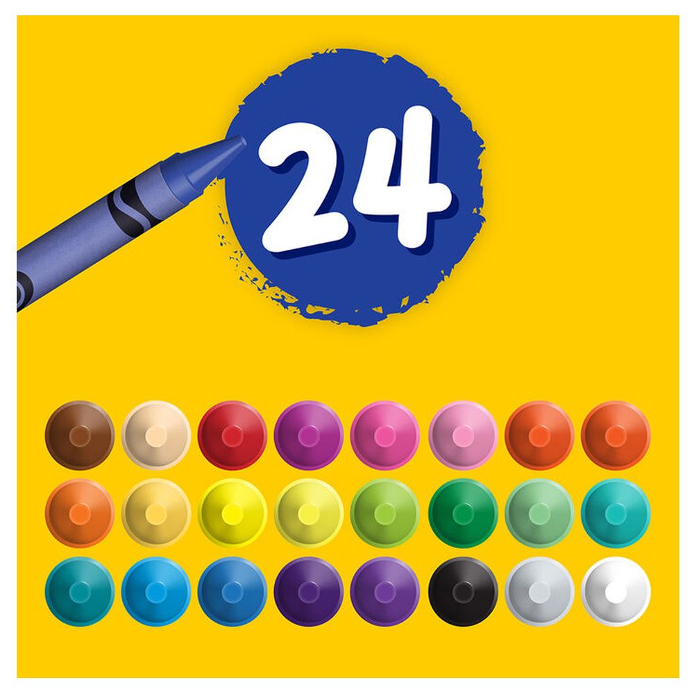 Crayola - Ultra-Clean Washable Crayons - 24 Pcs