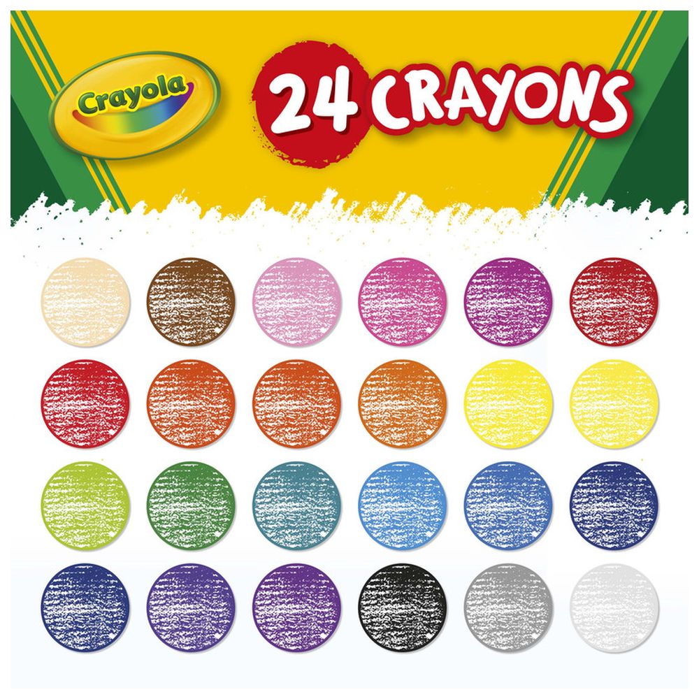 Crayola - Non-Toxic Crayons - 24 Pcs