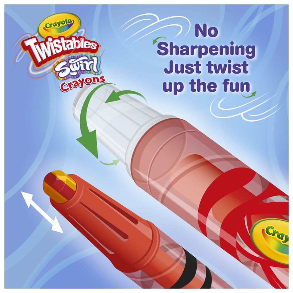 Crayola - Twistable Swirl Crayons - 10 Pcs