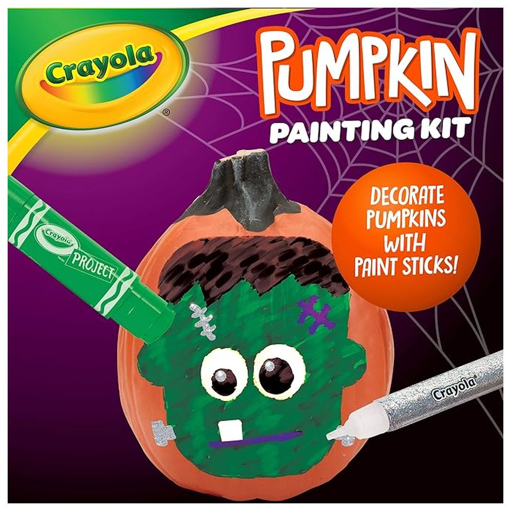Crayola - Pumpkin Painting Set - 12 Pcs