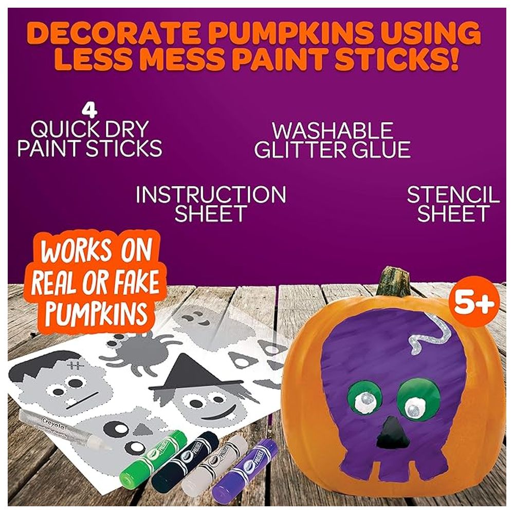 Crayola - Pumpkin Painting Set - 12 Pcs