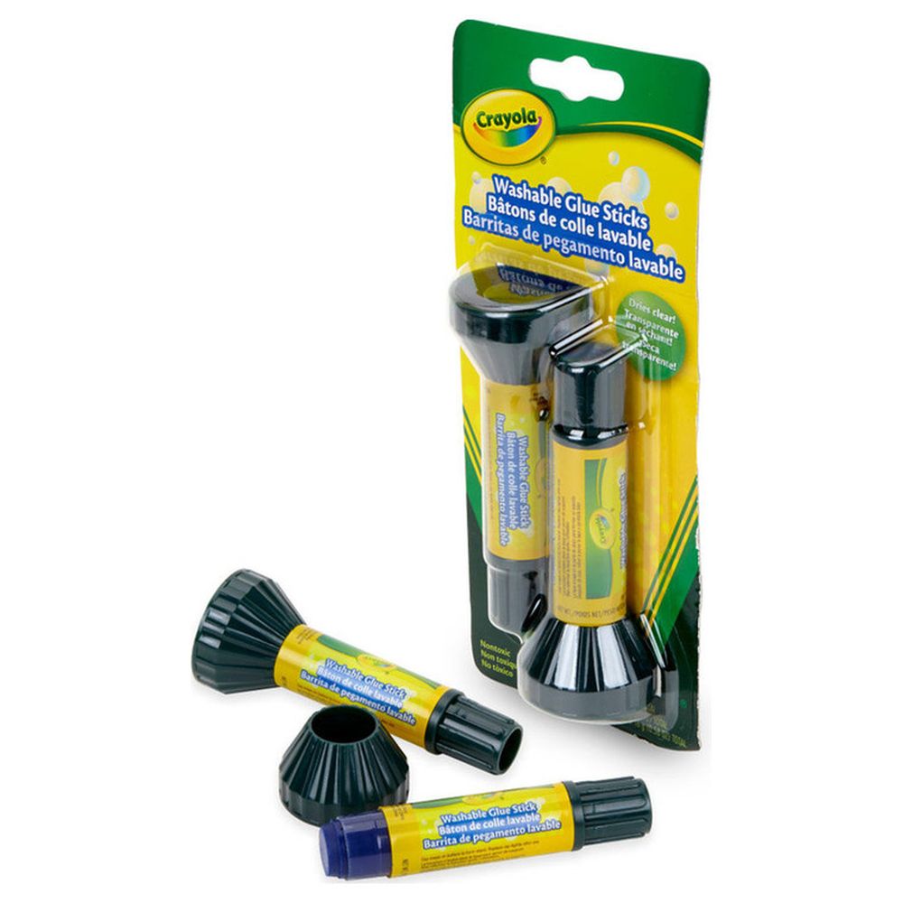 Crayola - Washable Glue Stick - 2 Pcs - 16 gm