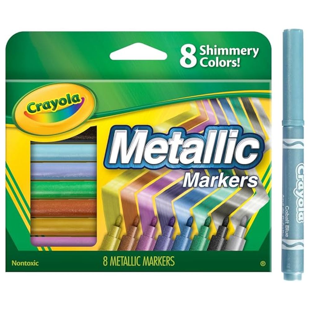 Crayola - Metallic Markers - 8 Pcs