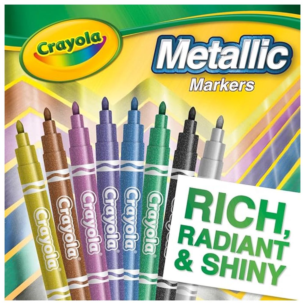 Crayola - Metallic Markers - 8 Pcs