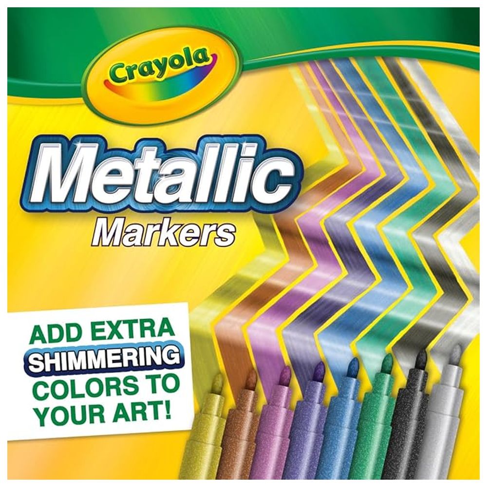 Crayola - Metallic Markers - 8 Pcs