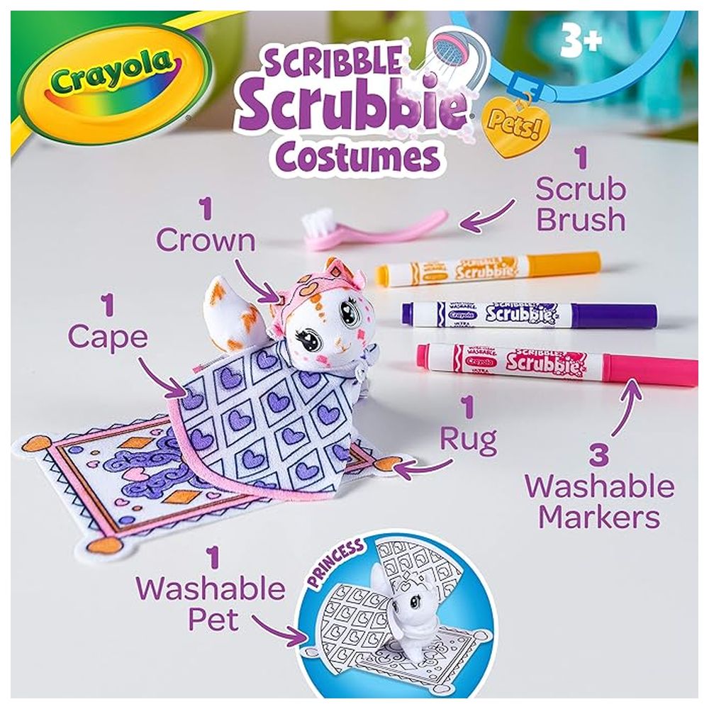 Crayola - Scribble Scrubbie Princess Pack - 8 Pcs
