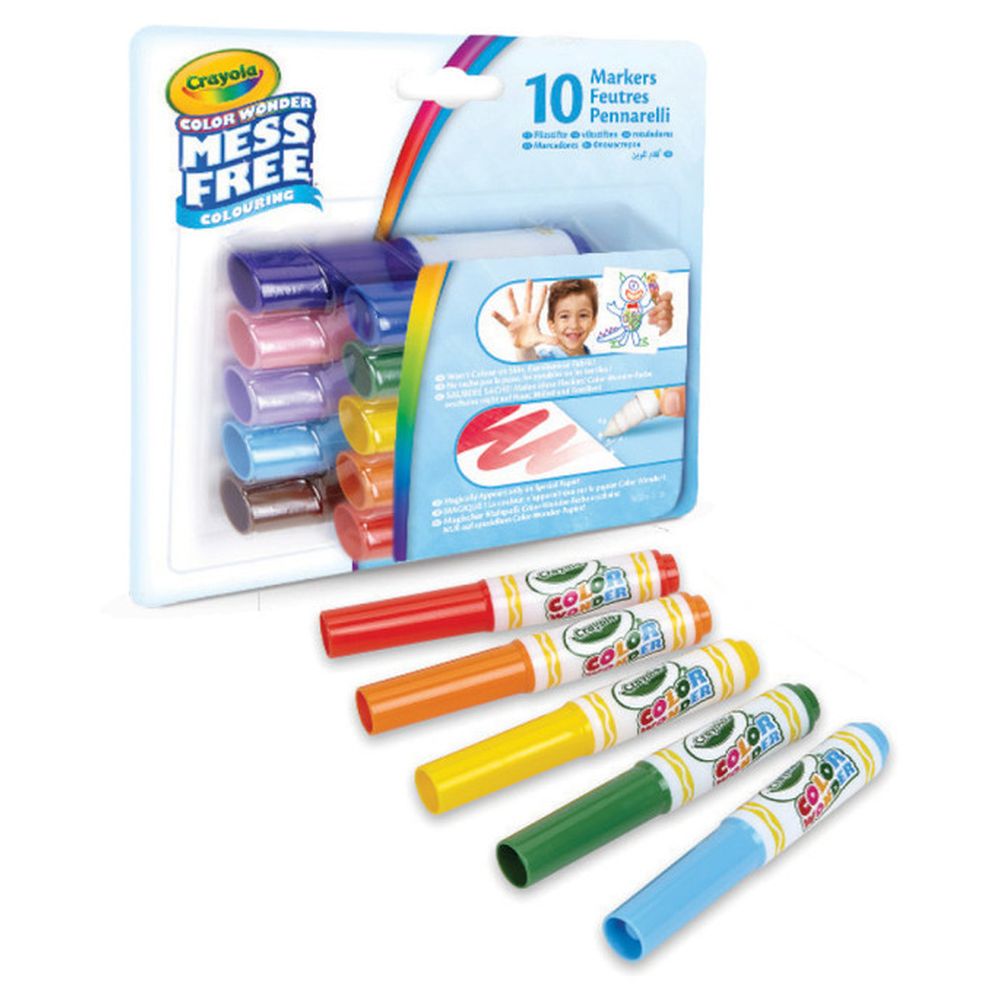 Crayola - Mini Color Wonder Markers - 10 Pcs