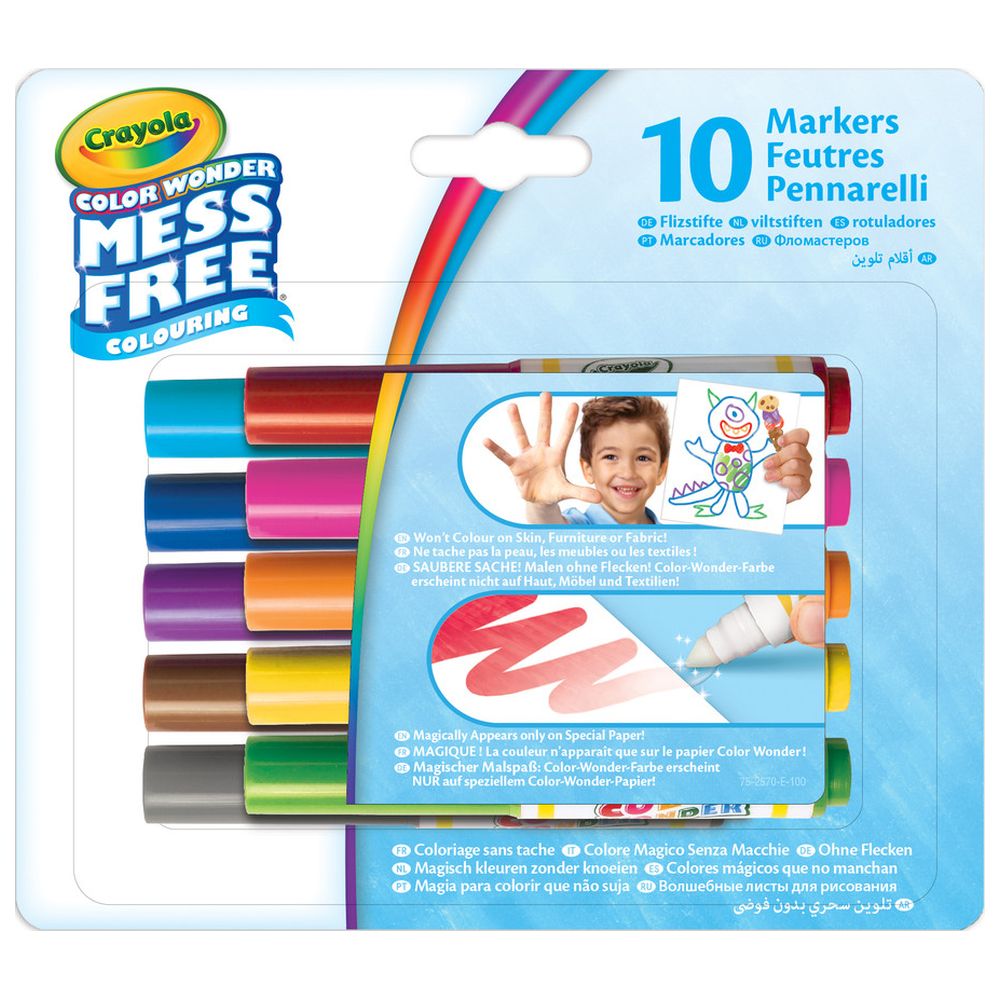 Crayola - Mini Color Wonder Markers - 10 Pcs