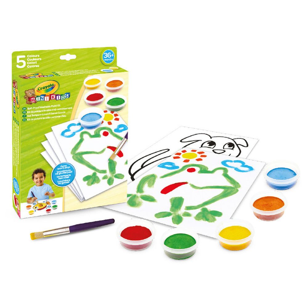 كرايولا - مجموعة طلاء قابل للغسل مقاوم للانسكاب - عدد 7