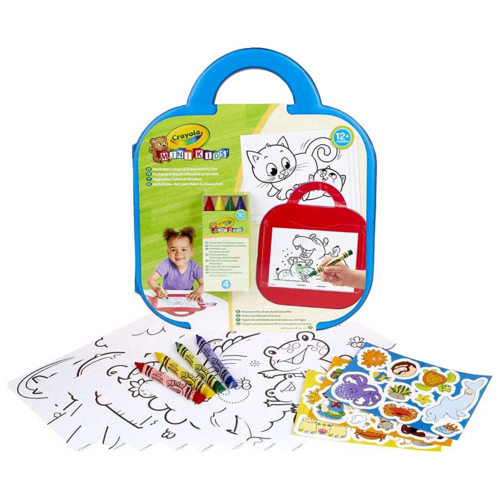 Crayola - Mini Kids Washable Color And Erase Activity Set