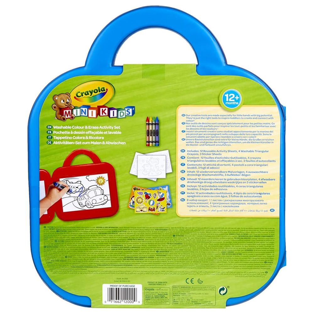 Crayola - Mini Kids Washable Color And Erase Activity Set