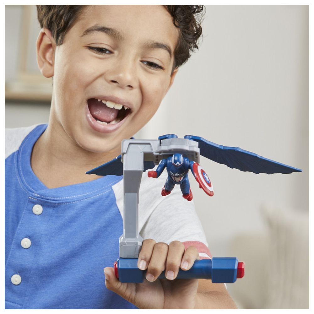 مارفل - مجسم كابتن أمريكا مع ملحقات - 4 قطع