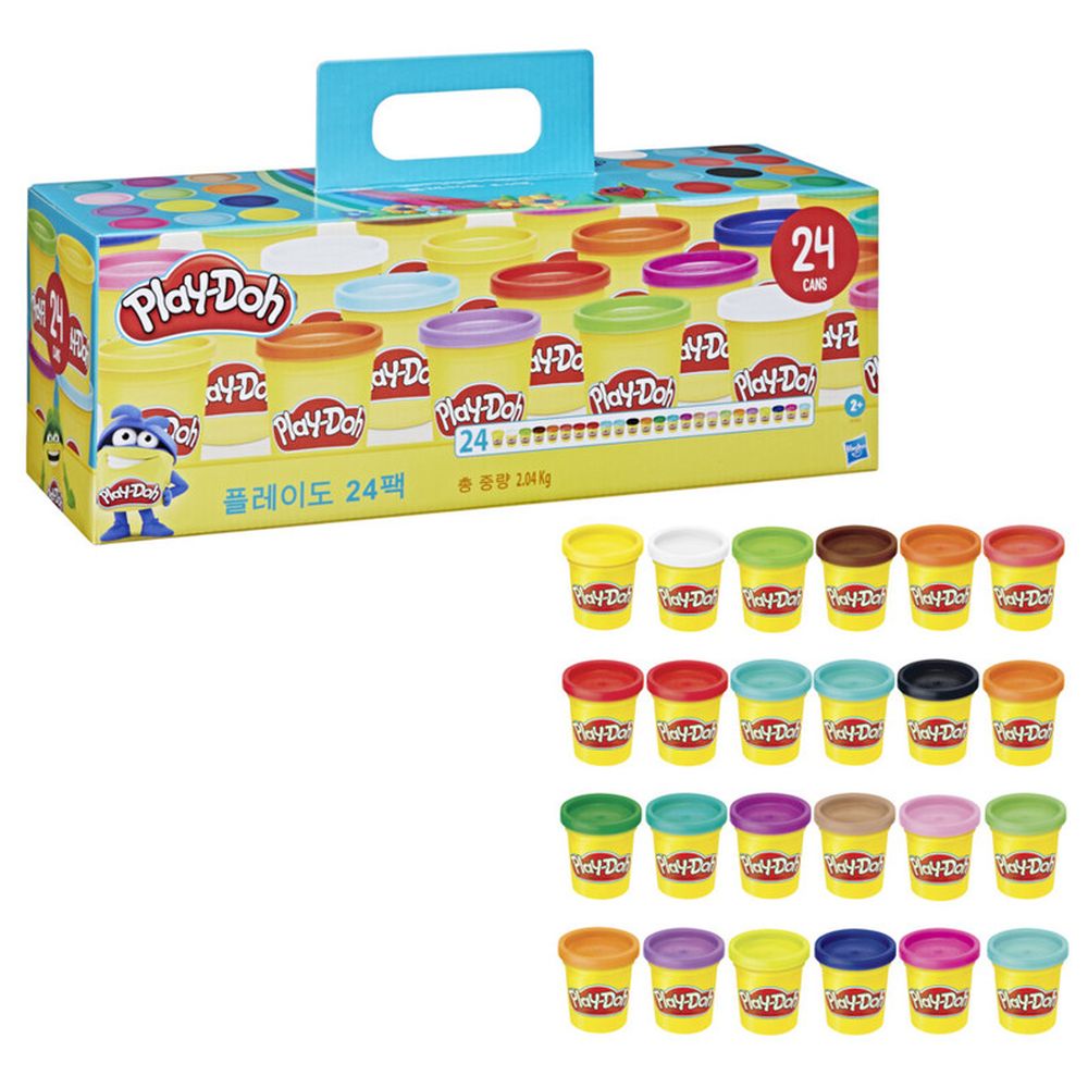بلاي دوه - مجموعة معجون لعب - 24 قطعة - 2.04 كجم