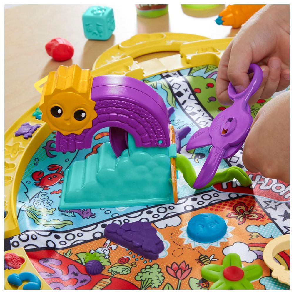 بلاي دوه - مجموعة سجادة لعب قابلة للطي والحمل - 26 قطعة