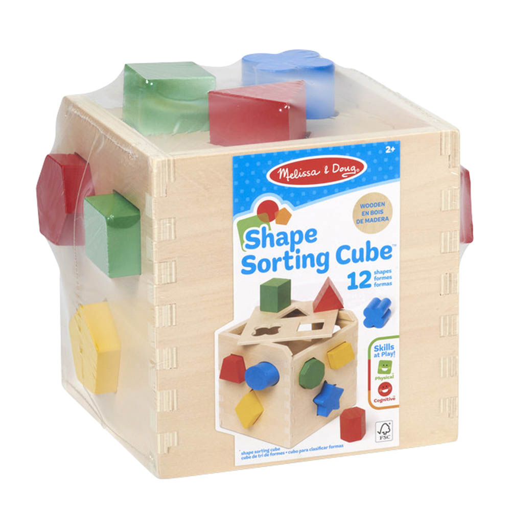 ميليسا & دوغ - مكعب فرز الأشكال - 12 قطعة