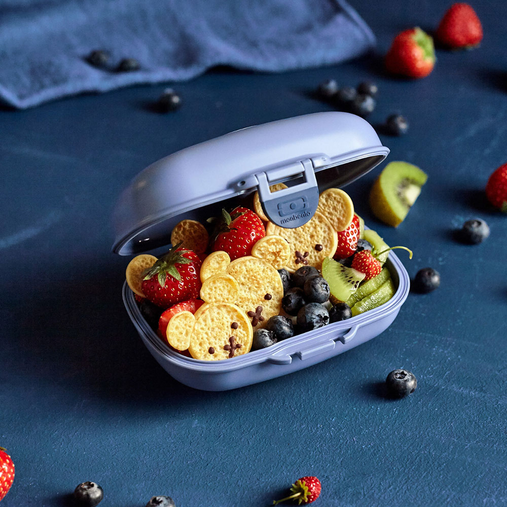 مونبينتو - صندوق وجبات خفيفة غرام - 0.6 لتر - أزرق إنفينيتي