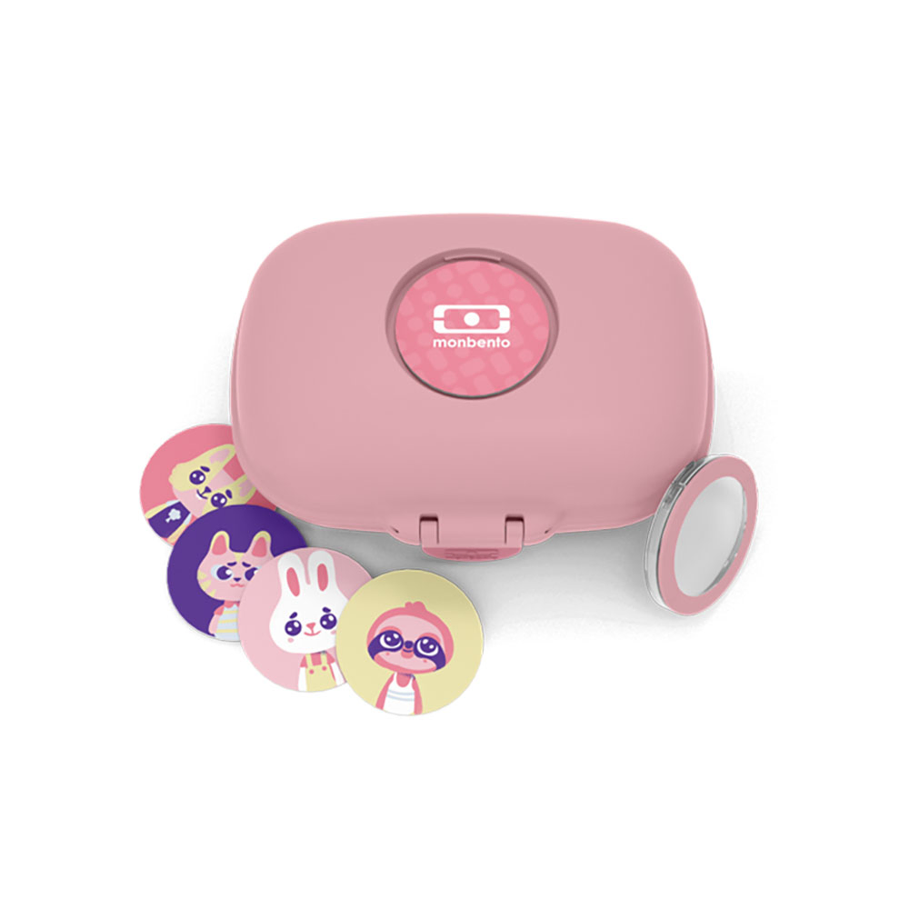 مونبينتو - صندوق وجبات خفيفة غرام - 0.6 لتر - روز بلاش