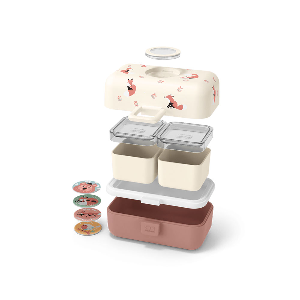 مونبينتو - صندوق بينتو للأطفال تريزور - ثعلب سينامون