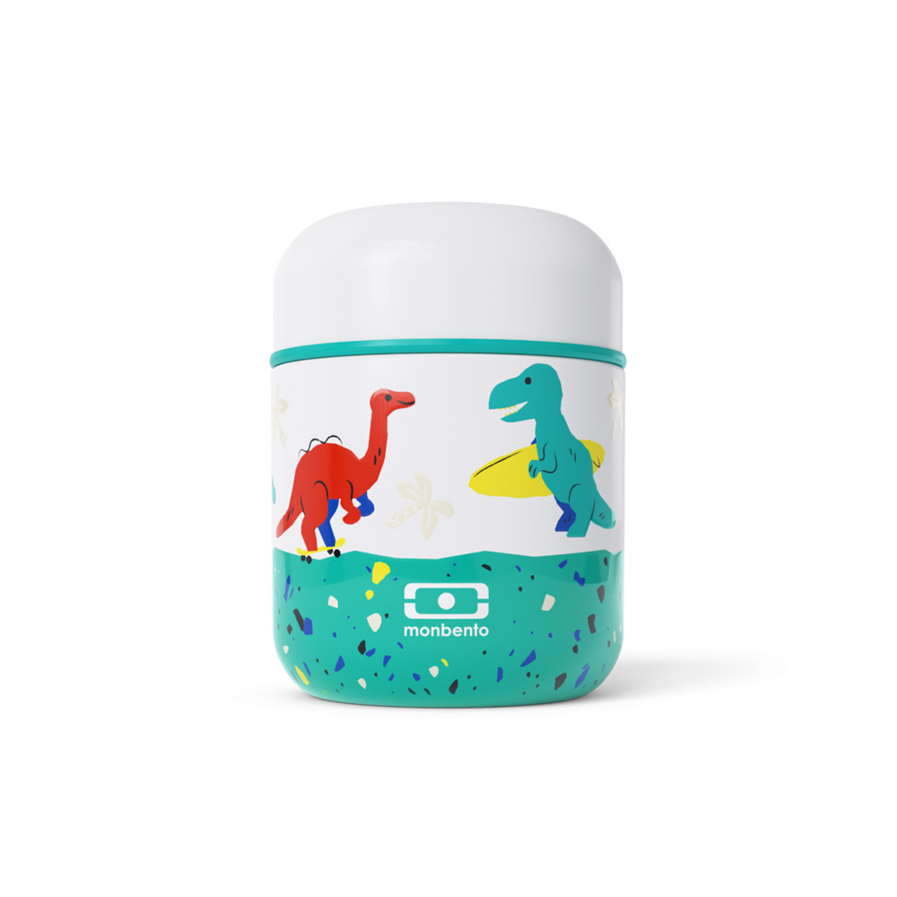 Monbento - Kids' Insulated Food Jar - Blue Dino