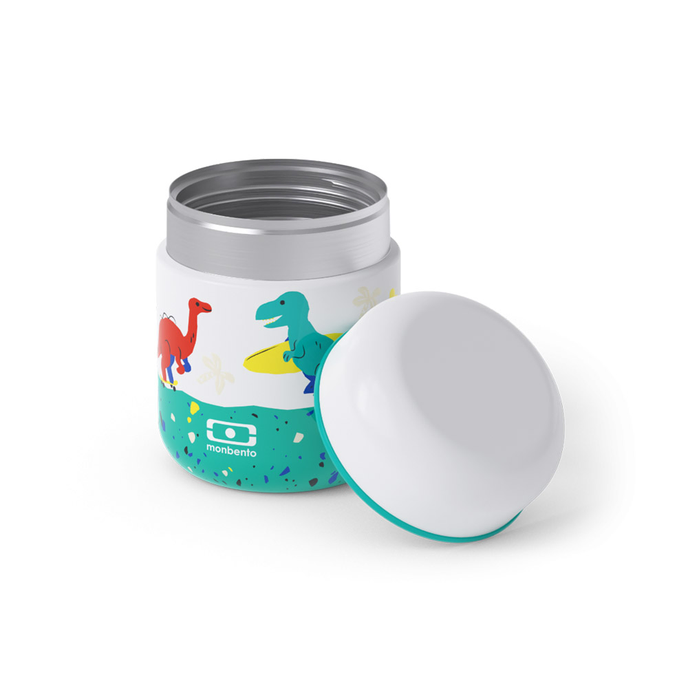 Monbento - Kids' Insulated Food Jar - Blue Dino