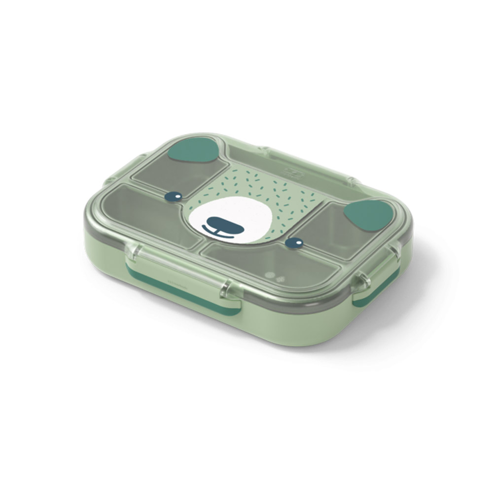 مونبينتو - صندوق غداء ووندر للأطفال - دب أخضر