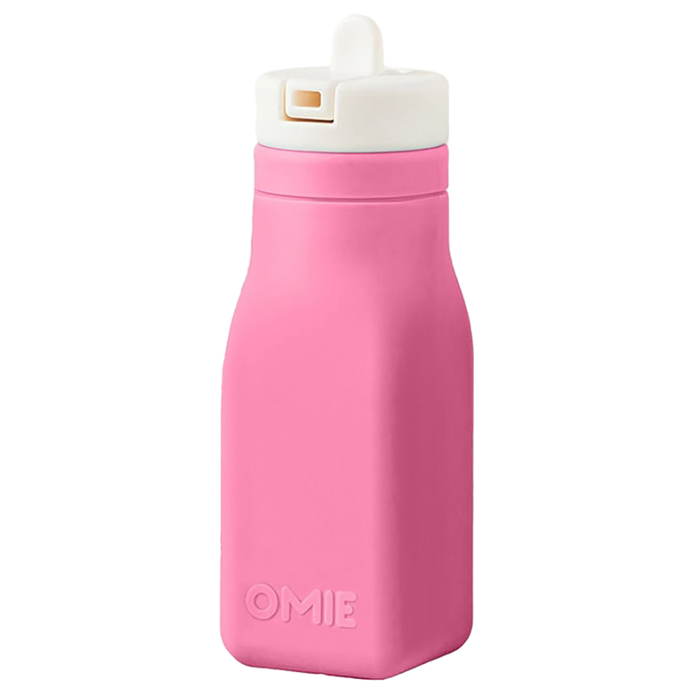 Omiebox - OmieLife OmieBottle Soft Silicone Water Bottle - Pink - 255ml