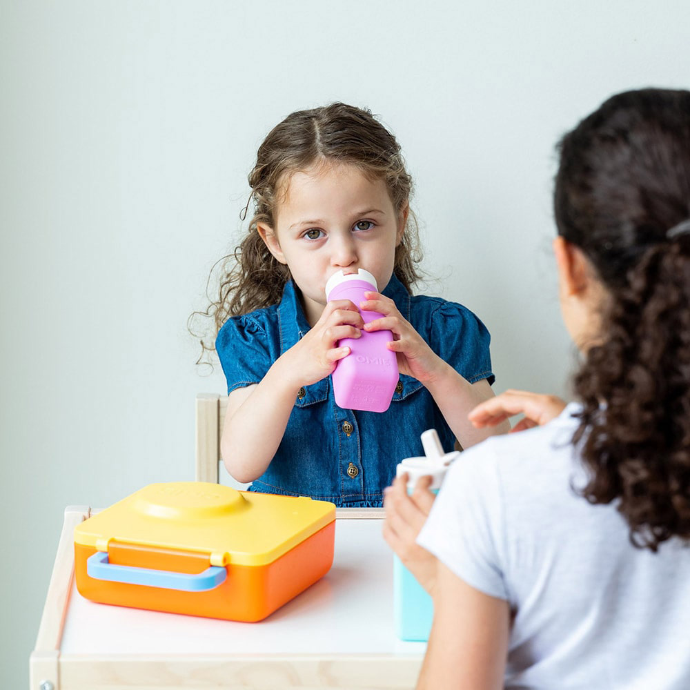 Omiebox - OmieLife OmieBottle Soft Silicone Water Bottle - Pink - 255ml