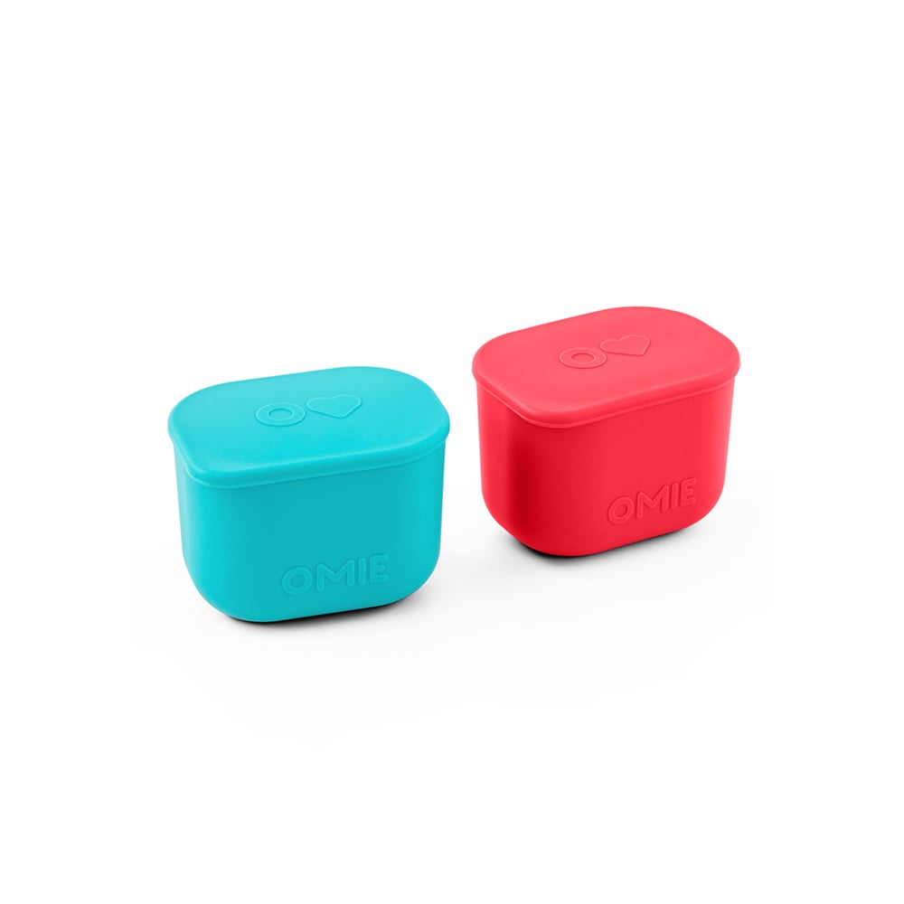 Omielife - Omiebox Up Dip Containers - Set Of 2 -  Red and Teal