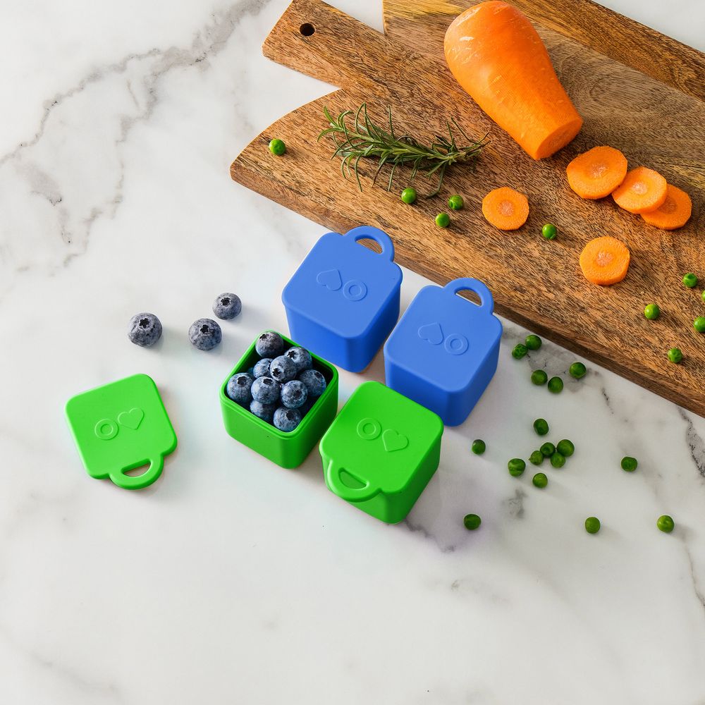 Omiebox - Up Dip Container Set - Blue/Green - 2 Pcs