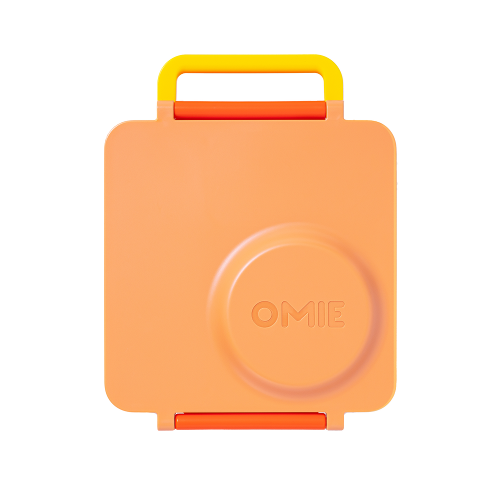 Omiebox - 3 Compartment Thermos Lunch Box - Poppy Orange