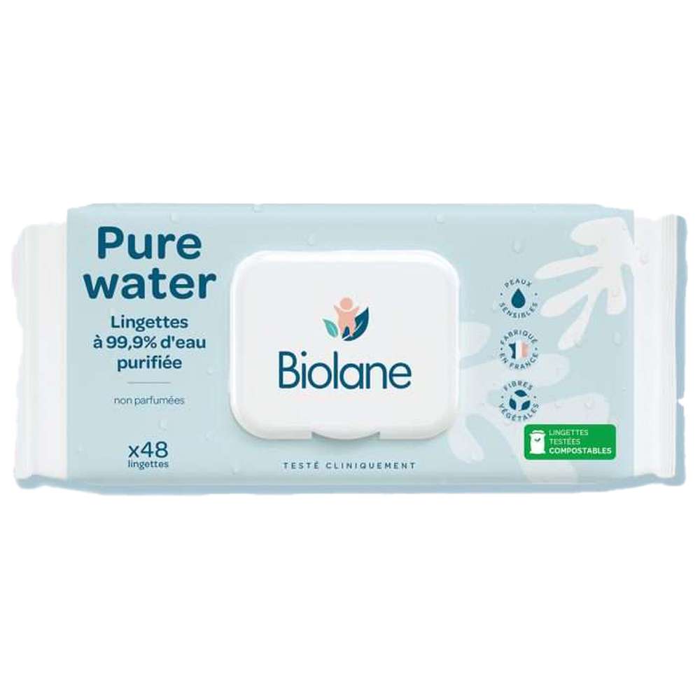 Biolane - Water Wipes - 48 Pcs