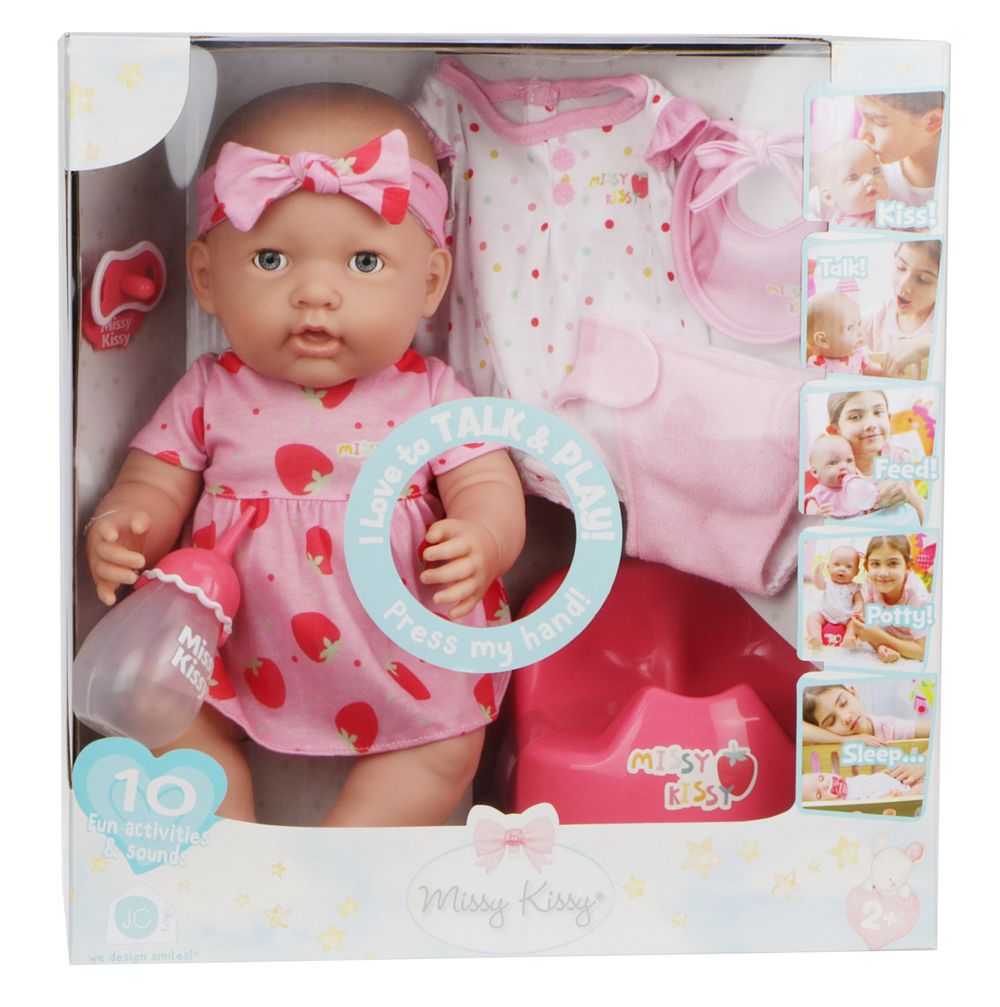 JC Toys - Missy Kissy Talking Doll Gift Set - English - 15-Inch