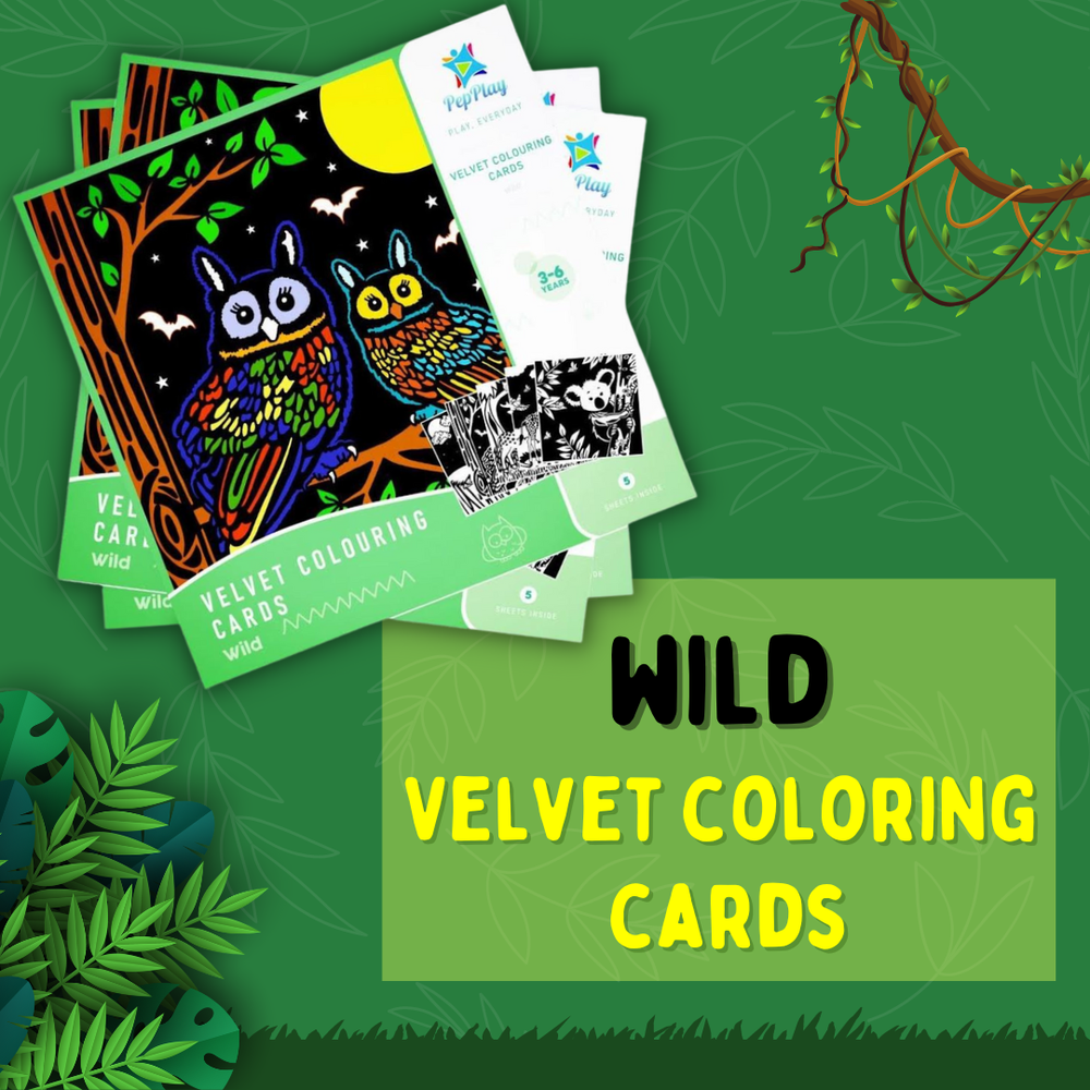 PepPlay - Velvet Colouring Cards - Wild