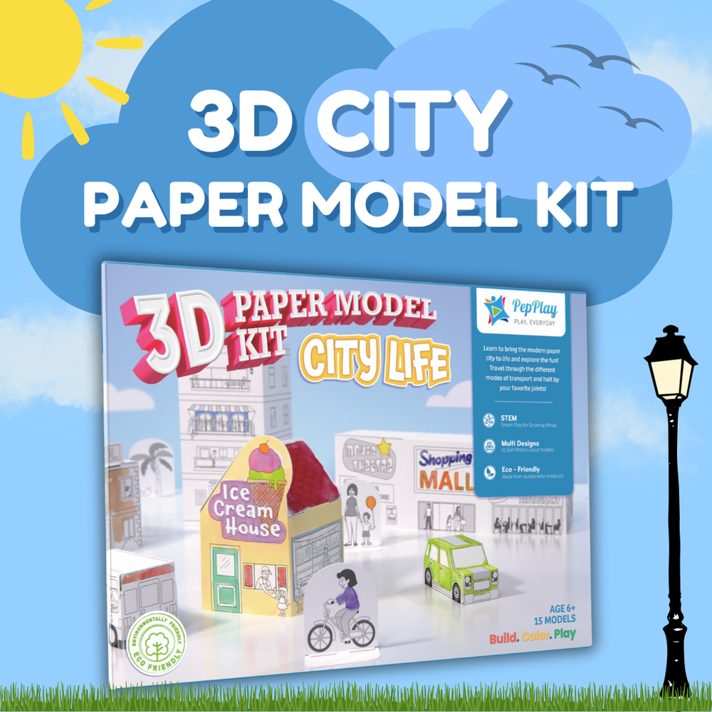 PepPlay - 3D Paper Model Kit - City Life