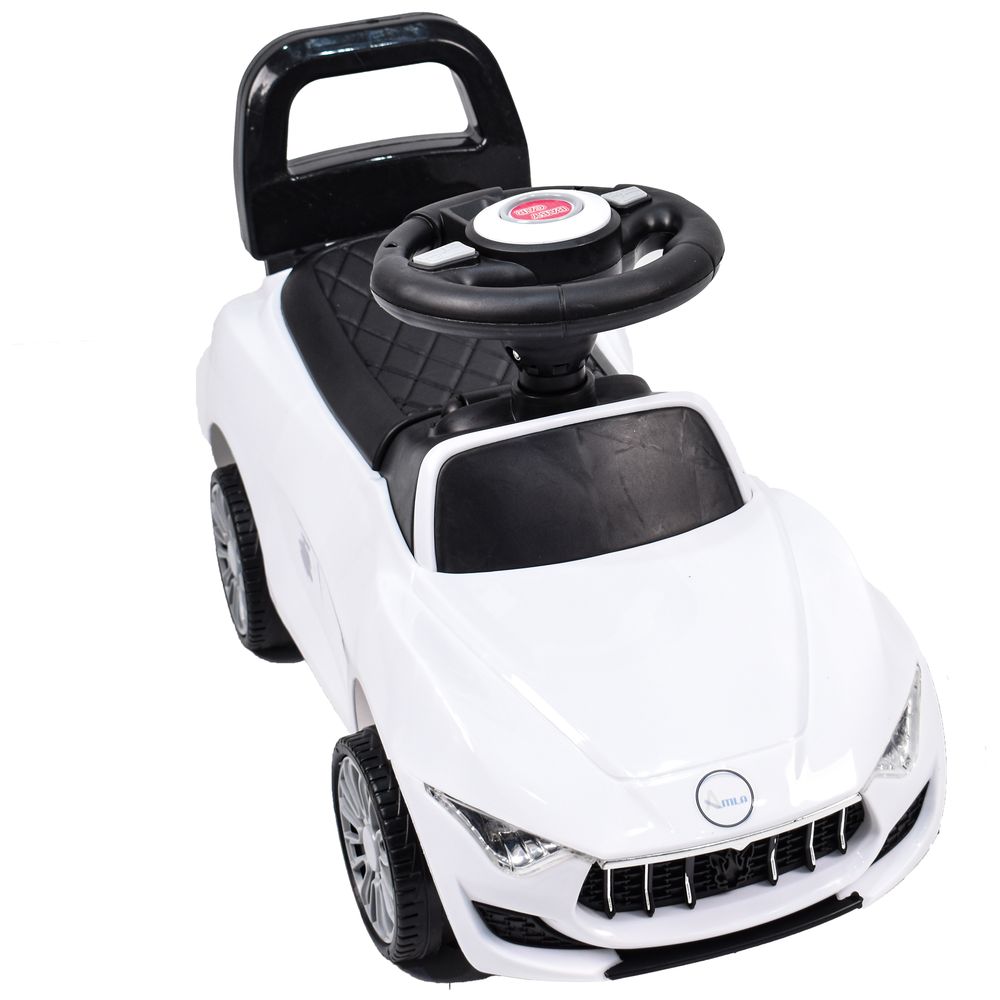 Amla - 318W Plastic Push Car - White