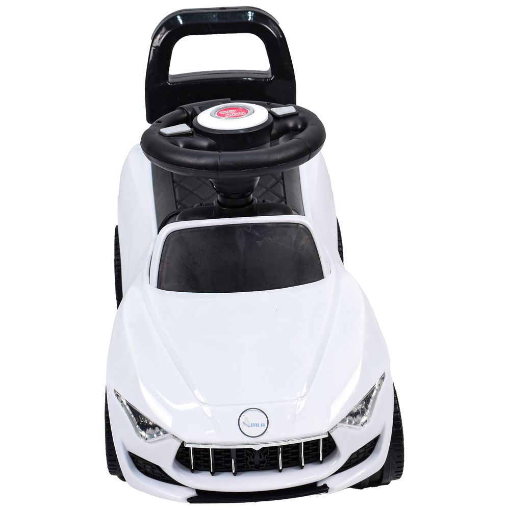 Amla - 318W Plastic Push Car - White