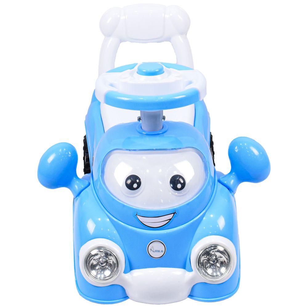 Amla - 612B Plastic Push Car - Blue
