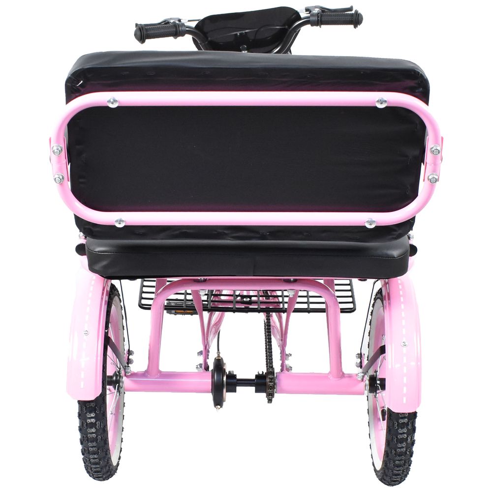 Amla - Large Tricycle w/ Back Seat - 20-Inch - Pink