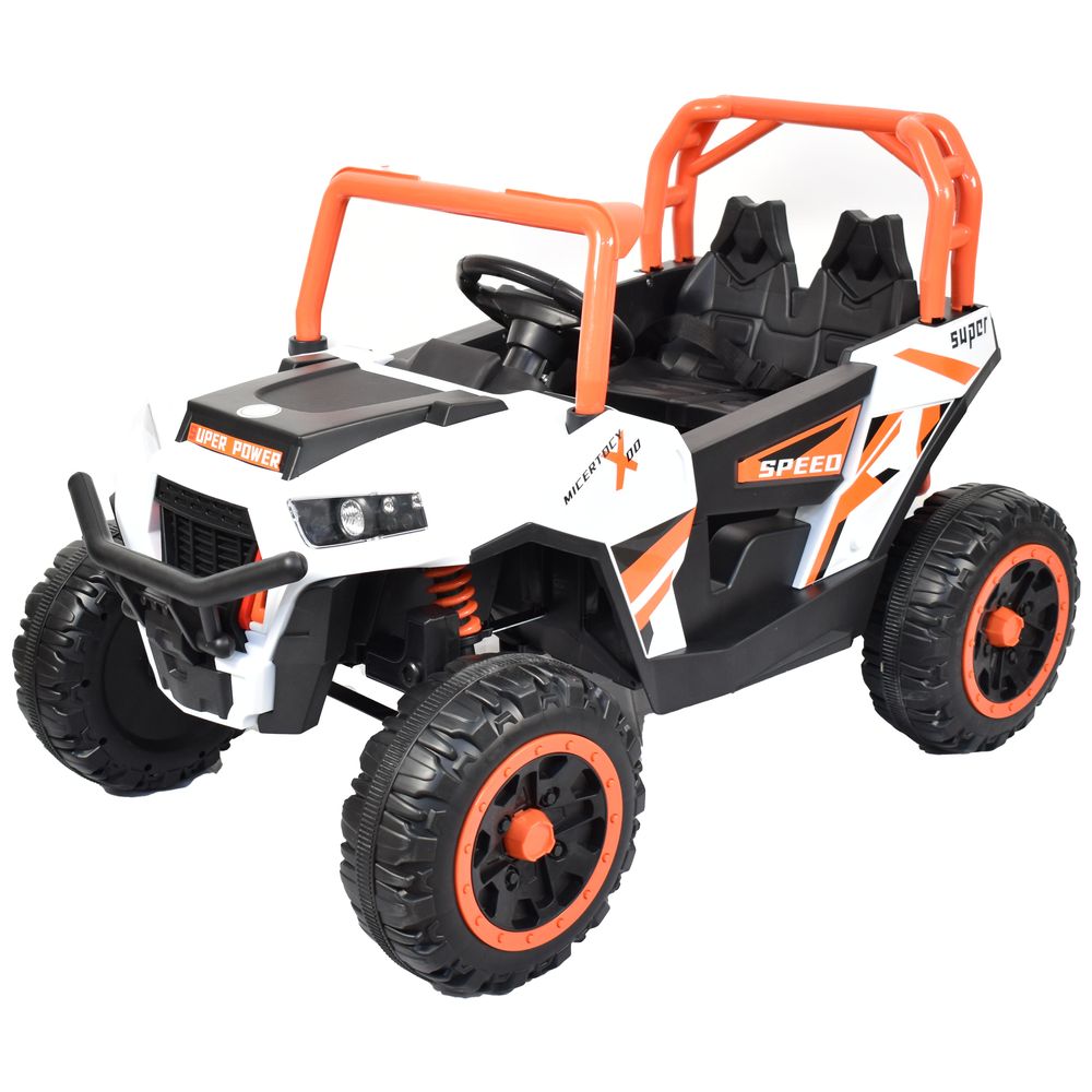 أملا - سيارة جيب تعمل بالبطارية مع جهاز تحكم عن بعد - برتقالي