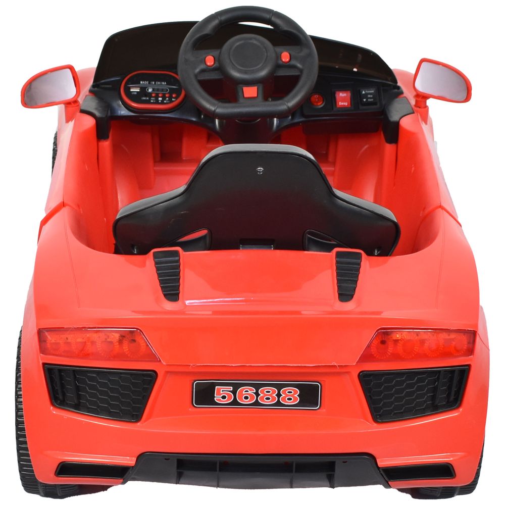 أملا - سيارة تعمل بالبطارية WMT-5688RR مع جهاز تحكم عن بعد - أحمر